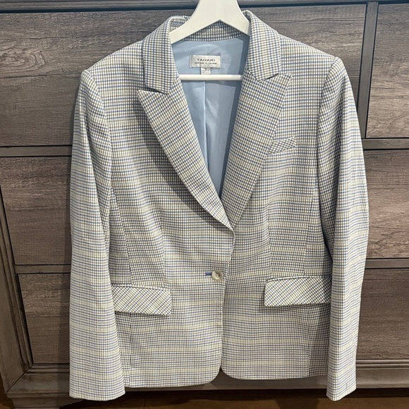 Tahari ASL Checkered Blazer - Picture 1 of 9
